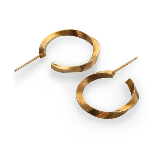 Серьги «Mobius», бронза